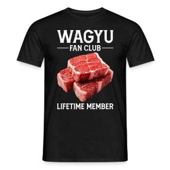 Wagyu Steak - Men's T-Shirt - black - Front - AI Model Male 178 light (178cm)