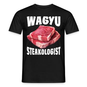 Wagyu Steak - Men's T-Shirt - black - Front - AI Model Male 178 light (178cm)