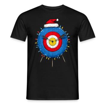 Bogenschießen Ziel Bogenschütze Bogen und Pfeil We - Männer T-Shirt - Schwarz - Vorne - AI Model Male 178 light (178cm)