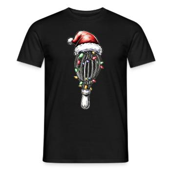 Schneebesen Weihnachtsmütze Backen Bäcker Weihnach - Männer T-Shirt - Schwarz - Vorne - AI Model Male 178 light (178cm)