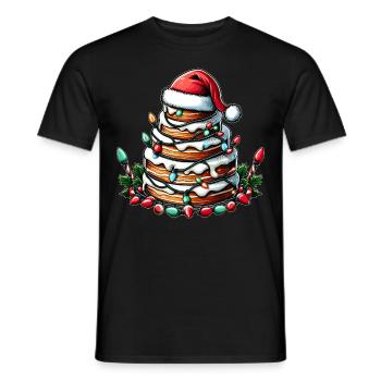 Cake Decoration Cake Decorator Santa Hat - Men's T-Shirt - black - Front - AI Model Male 178 light (178cm)