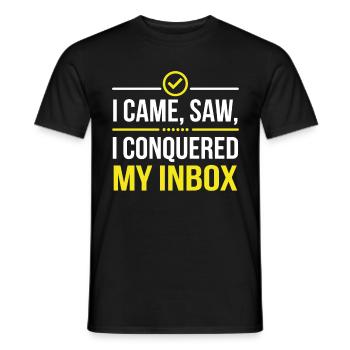 Office Humor - Men's T-Shirt - black - Front - AI Model Male 178 light (178cm)