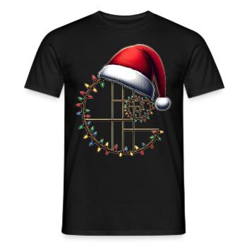 Fibonacci Golden Ratio Sacred Geometry - Men's T-Shirt - black - Front - AI Model Male 178 light (178cm)