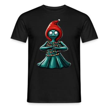 Cryptozoologie du cryptide monstre de Flatwoods - T-shirt homme - noir - Devant - AI Model Male 178 light (178cm)