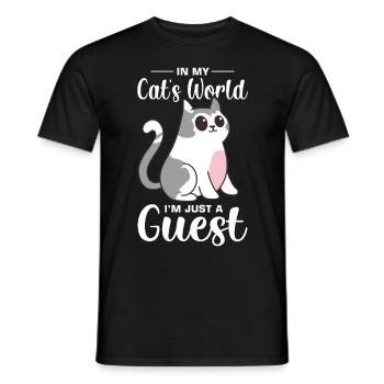 Witziger Katzen Spruch - Männer T-Shirt - Schwarz - Vorne - AI Model Male 178 light (178cm)