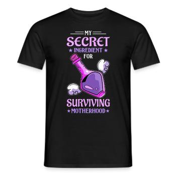 Potion Fantasy Enthusiast RPG Gamer - Men's T-Shirt - black - Front - AI Model Male 178 light (178cm)