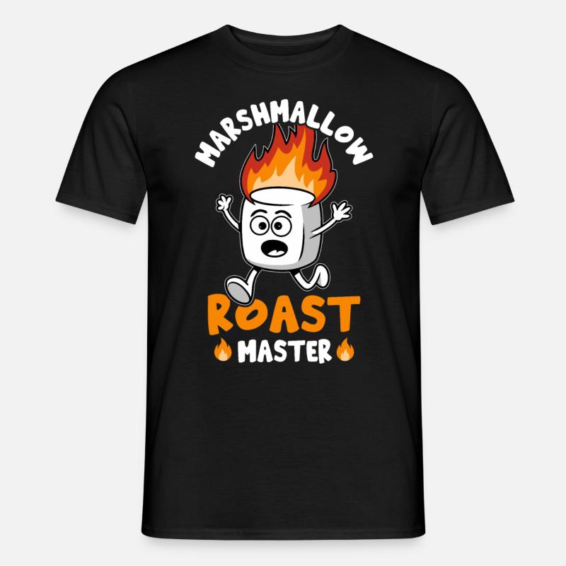 Marshmallow - Männer T-Shirt - Schwarz