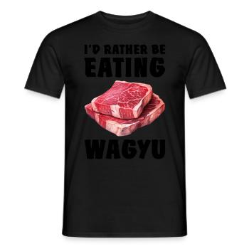 Wagyu Steak - Men's T-Shirt - black - Front - AI Model Male 178 light (178cm)