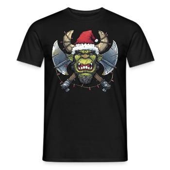 Ogre Troll MMORPG RPG Rôle GN Noël - T-shirt homme - noir - Devant - AI Model Male 178 light (178cm)