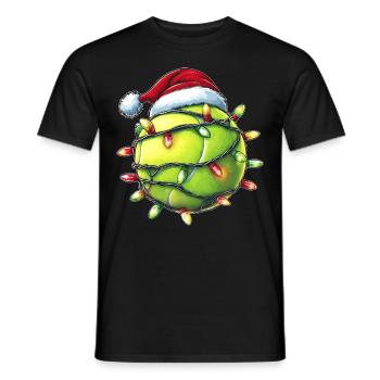 Tennisspieler Mannschaftsbetreuer Trainer Weihnach - Männer T-Shirt - Schwarz - Vorne - AI Model Male 178 light (178cm)