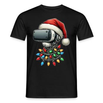 Virtuelle Realität VR Player Videospiele - Männer T-Shirt - Schwarz - Vorne - AI Model Male 178 light (178cm)