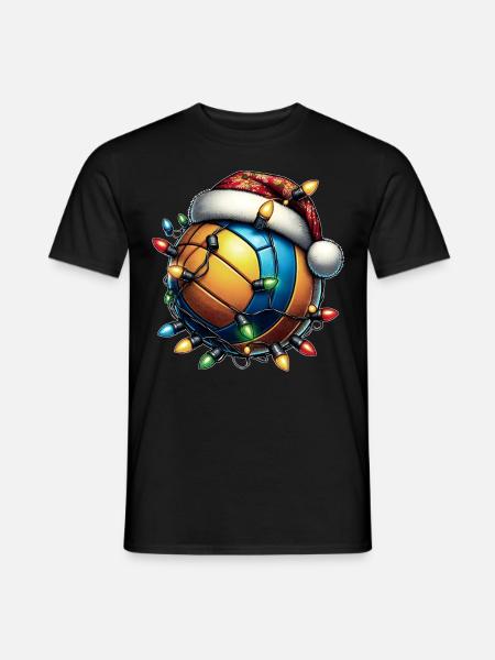 Volleyballspieler Mannschaft Trainer Weihnachtsmüt - Männer T-Shirt - Schwarz