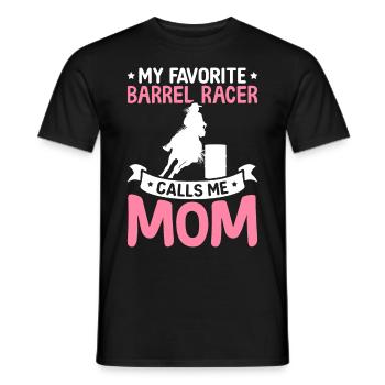 Le coureur de barils préféré m’appelle maman coureur de barils - T-shirt homme - noir - Devant - AI Model Male 178 light (178cm)