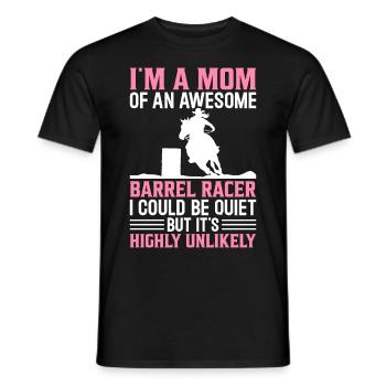 Mutter eines fantastischen Fassrennfahrers Fassren - Männer T-Shirt - Schwarz - Vorne - AI Model Male 178 light (178cm)