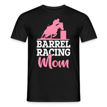 Barrel racer rodéo cheval course de barils maman - T-shirt homme - noir - Devant - AI Model Male 178 light (178cm)