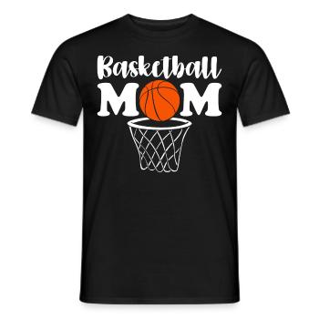Basketball Mom Mommy - Men's T-Shirt - black - Front - AI Model Male 178 light (178cm)
