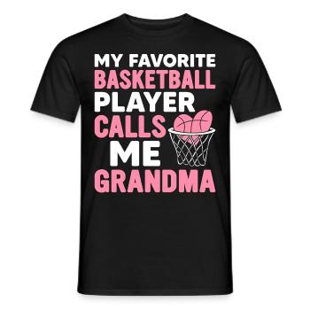 My favorite basketball player calls me Grandma-Gr - Men's T-Shirt - black - Front - AI Model Male 178 light (178cm)