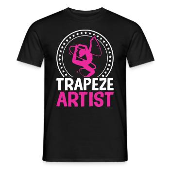 Trapeze Artist Circus Party Carnival - Men's T-Shirt - black - Front - AI Model Male 178 light (178cm)