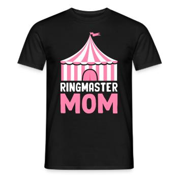 Ringmaster Mom Circus Party Carnival - Men's T-Shirt - black - Front - AI Model Male 178 light (178cm)