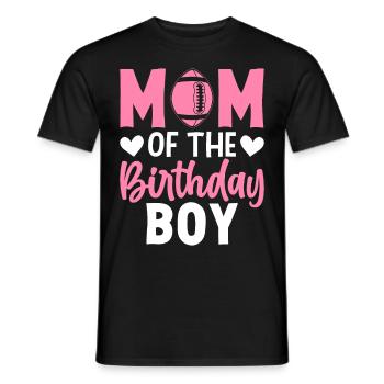 Mère d’anniversaire garçon joueur de football Mère - T-shirt homme - noir - Devant - AI Model Male 178 light (178cm)