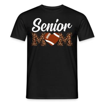 Senior Mom Graduation Graduation Graduate Football - Men's T-Shirt - black - Front - AI Model Male 178 light (178cm)