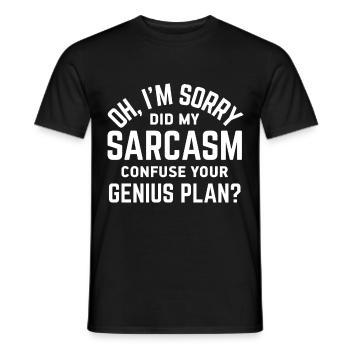Sarcasme Sarcastique - T-shirt homme - noir - Devant - AI Model Male 178 light (178cm)