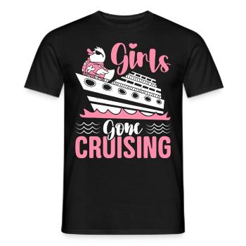 Girls Gone Cruising Kreuzfahrt Urlaub Kreuzfahrtsc - Männer T-Shirt - Schwarz - Vorne - AI Model Male 178 light (178cm)