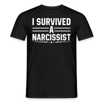 Funny Divorce Divorced Feminist I Have - Men's T-Shirt - black - Front - AI Model Male 178 light (178cm)