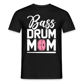 Grosse Caisse Maman Schlagzeuger Batteur Maman Batterie - T-shirt homme - noir - Devant - AI Model Male 178 light (178cm)