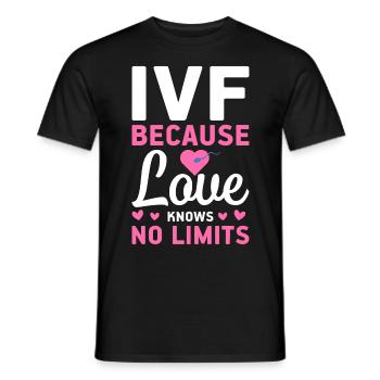 Vitro Fertilization IVF - Men's T-Shirt - black - Front - AI Model Male 178 light (178cm)