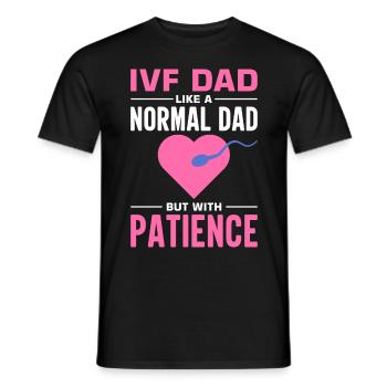 Vitro Fertilization IVF - Men's T-Shirt - black - Front - AI Model Male 178 light (178cm)