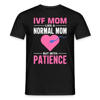 Vitro Fertilization IVF - Men's T-Shirt - black - Front - AI Model Male 178 light (178cm)
