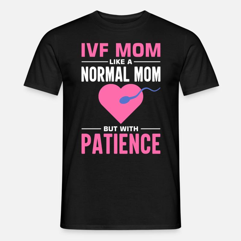Vitro Fertilisation IVF - Männer T-Shirt - Schwarz