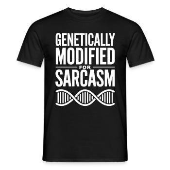 Sarcasme Gènes ADN Génétique - T-shirt homme - noir - Devant - AI Model Male 178 light (178cm)
