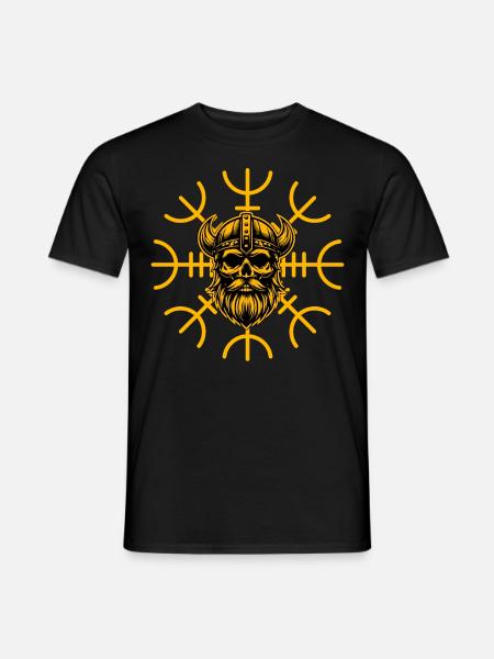 Wikinger - Männer T-Shirt - Schwarz