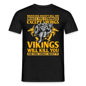 Viking - T-shirt homme - noir - Devant - AI Model Male 178 light (178cm)