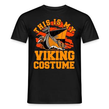 Das ist mein Wikinger Kostüm - Männer T-Shirt - Schwarz - Vorne - AI Model Male 178 light (178cm)