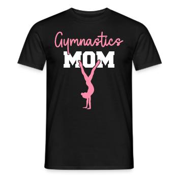 Gymnastics Mom Gymnast Mom Women Gymnastics - Men's T-Shirt - black - Front - AI Model Male 178 light (178cm)