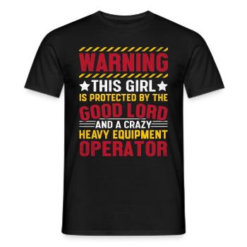 Mädchen Guter Gott Heavy Equipment Operator HEO - Männer T-Shirt - Schwarz - Vorne - AI Model Male 178 light (178cm)