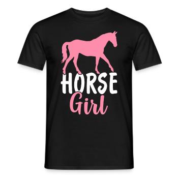 Cavalier Fille Cavalier Fille Campagne Cavalier - T-shirt homme - noir - Devant - AI Model Male 178 light (178cm)