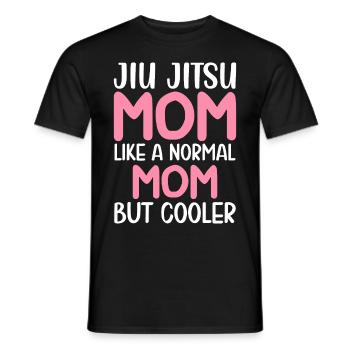 Jiu Jitsu Mom But Cool BJJ Martial Arts - Men's T-Shirt - black - Front - AI Model Male 178 light (178cm)