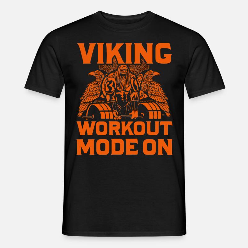 Viking Workout Modus Ein - Männer T-Shirt - Schwarz