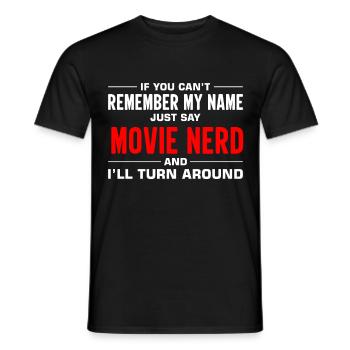 Film Kino Filmfan Filmnerd Cineast - Männer T-Shirt - Schwarz - Vorne - AI Model Male 178 light (178cm)
