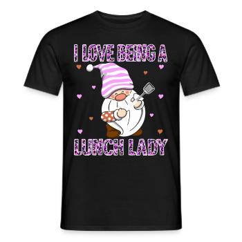 I love being a canteen clerk - Men's T-Shirt - black - Front - AI Model Male 178 light (178cm)
