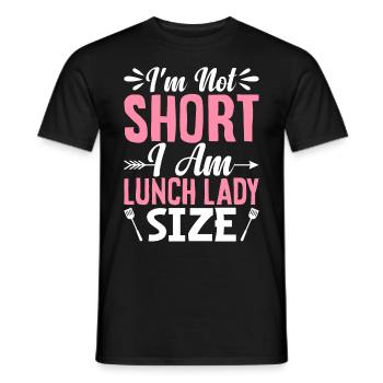 Ich bin nicht klein, ich bin Mittagessen Dame - Männer T-Shirt - Schwarz - Vorne - AI Model Male 178 light (178cm)