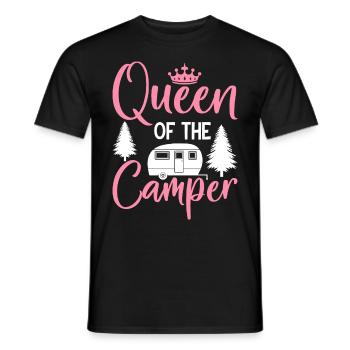 Rv Camping Wohnmobil Camping Girl Wohnmobil - Männer T-Shirt - Schwarz - Vorne - AI Model Male 178 light (178cm)