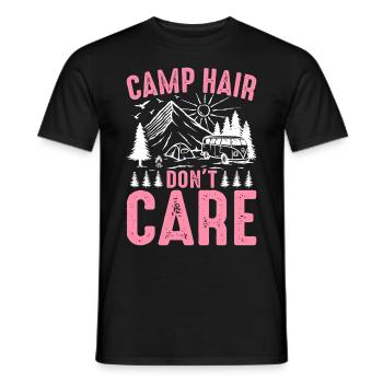 Rv Camping Camper Camping Filles Camp Hair Don’t - T-shirt homme - noir - Devant - AI Model Male 178 light (178cm)