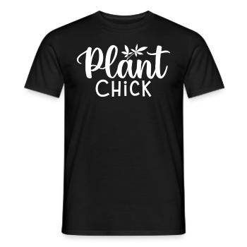 Plant chicks Plant-based nutrition - Men's T-Shirt - black - Front - AI Model Male 178 light (178cm)