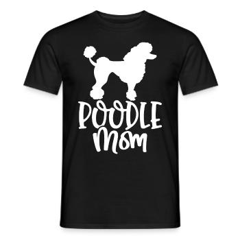 Pudel Mama Pudel Hundeliebhaber Hund Mama - Männer T-Shirt - Schwarz - Vorne - AI Model Male 178 light (178cm)