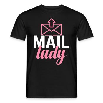 Postlady Postal Worker - Men's T-Shirt - black - Front - AI Model Male 178 light (178cm)